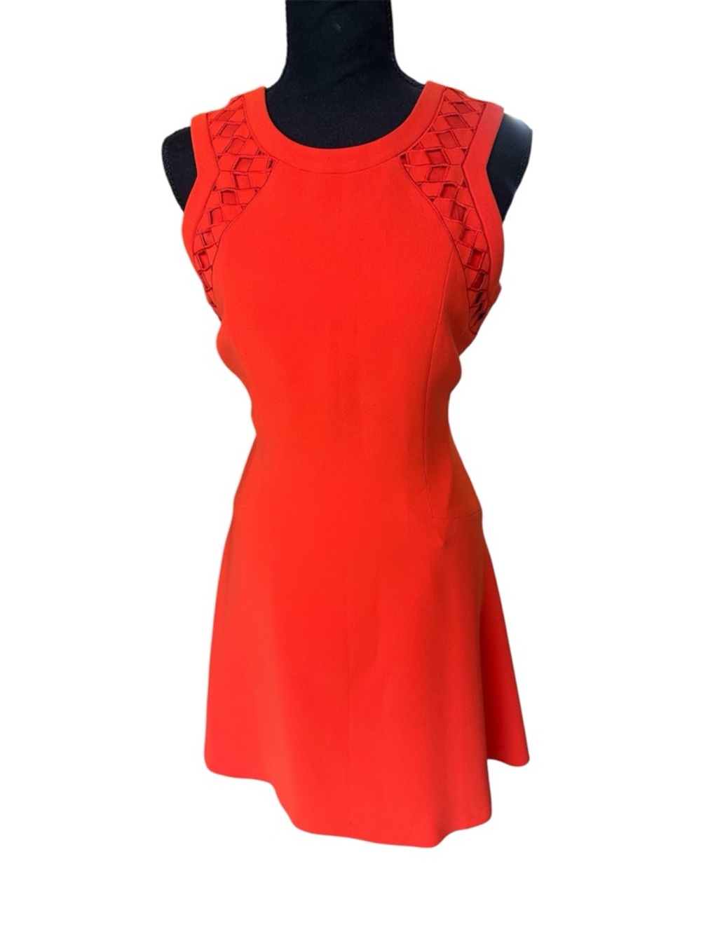 ANTONIO MELANI Bright Red Sleeveless Mini Dress